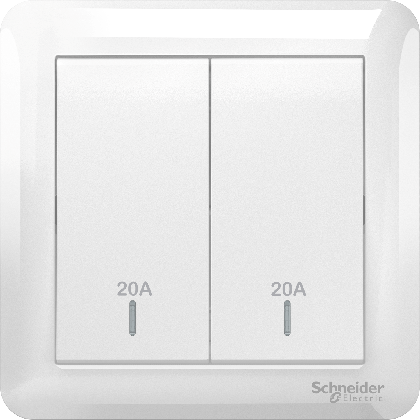 SCHNEIDER A3G32D20N 2GANG 20A DP SWITCH