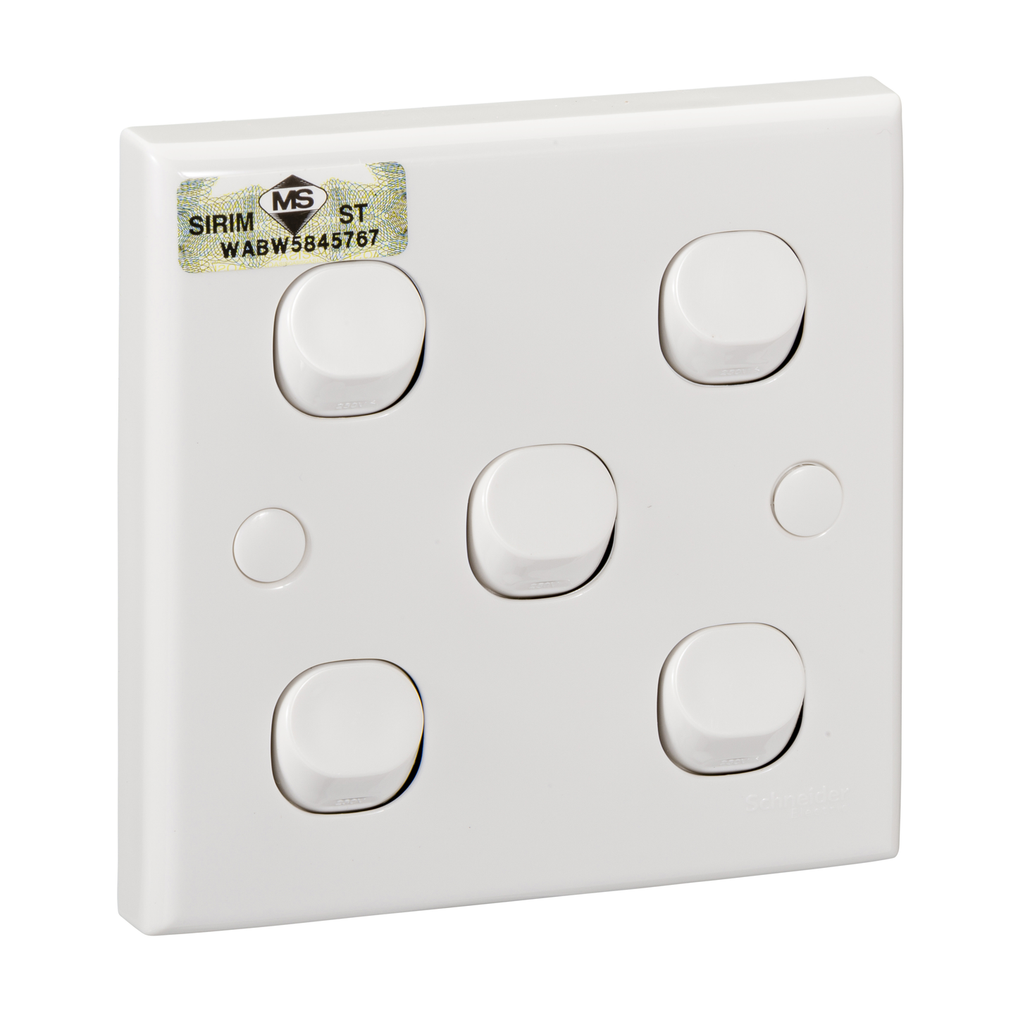 SCHNEIDER E35/1/2A 5GANG 1WAY SWITCH