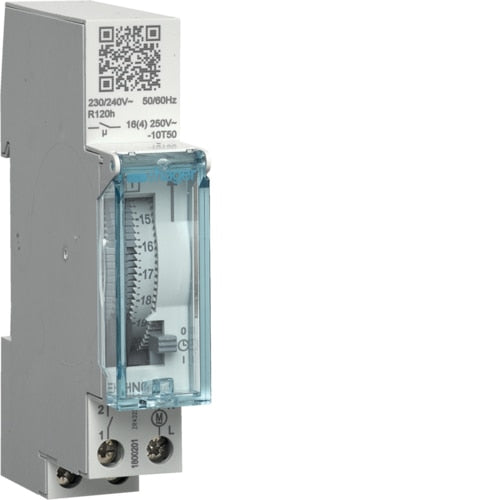 HAGER EHN011 24HRS TIME SWITCH WITH RESERVE