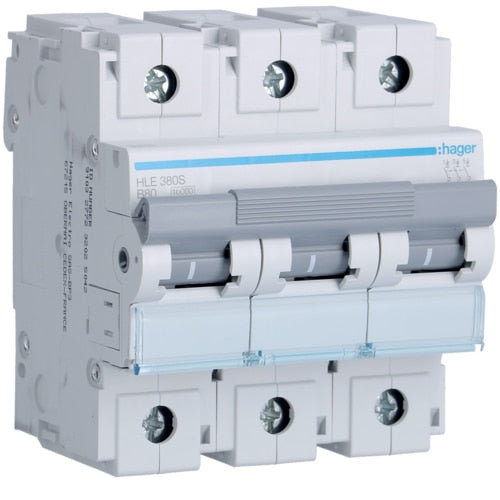HAGER HLE380 80A 3P T/B 10KA MCB