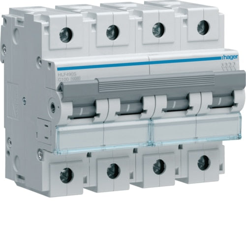 HAGER HLF490 100A 4P T/C 10KA MCB