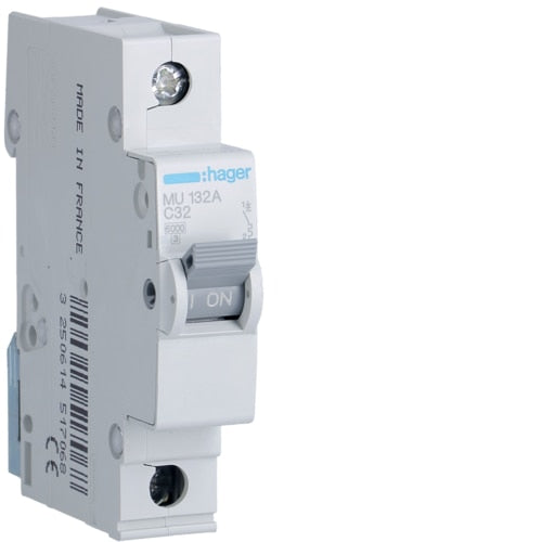 HAGER MU132 32A 1P T/C 6KA MCB