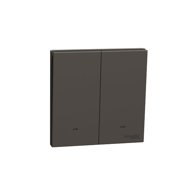 SCHNEIDER E8732L1F-DG 2GANG 1WAY SWITCH (FLUORENT LOCATOR)