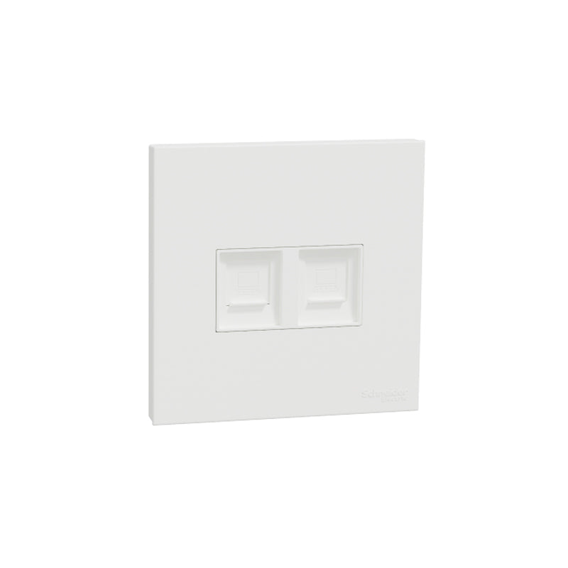 SCHNEIDER E8732RJS6 2GANG CAT6 DATA OUTLET