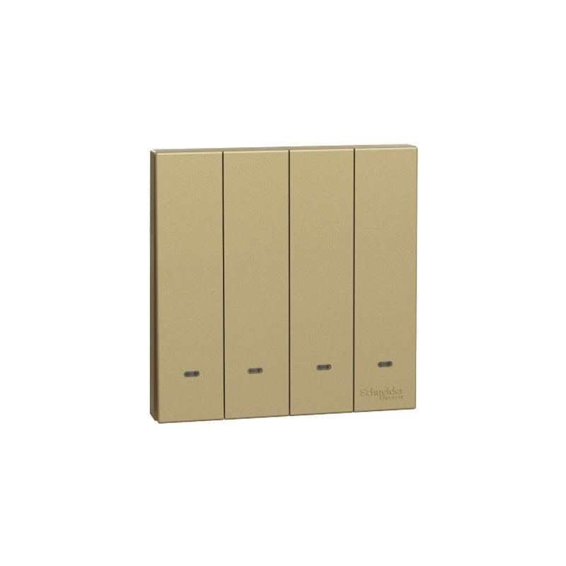 SCHNEIDER E8734L1F-WG 4GANG 1WAY SWITCH (FLUORENT LOCATOR)