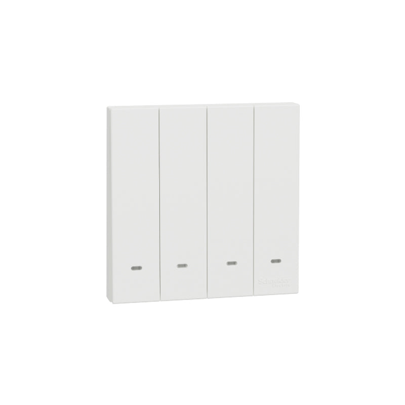 SCHNEIDER E8734L2F 4GANG 2WAY SWITCH (FLUORENT LOCATOR)