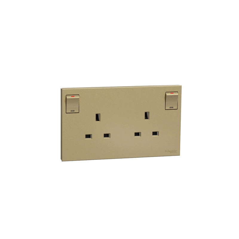 SCHNEIDER E87T25-WG 2X13A SWITCHSOCKET