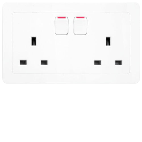 HAGER INSPIRE WGCS213S 2X13A SWITCHSOCKET