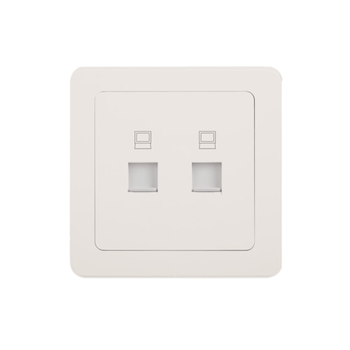 HAGER INSPIRE WGCT2RJ6 2MOD CAT6 OUTLET
