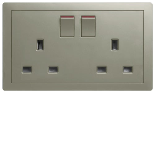 HAGER INSPIRE WGCXS213SNB 2X13A SWITCHSOCKET NB