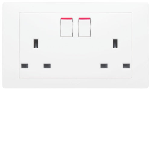 HAGER MUSE WGMS213S 2X13A SWITCHSOCKET