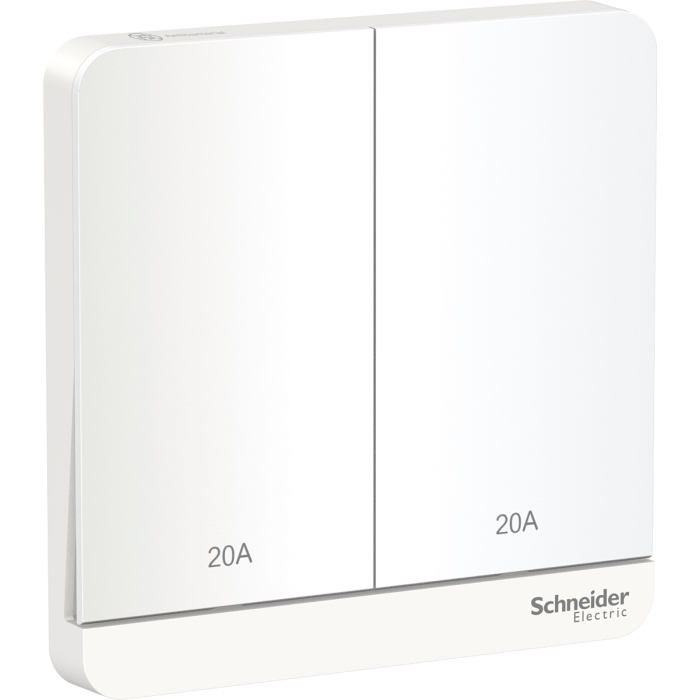 E8332D20N_AWE 20A 250V 2G DP Sw w LED, WE