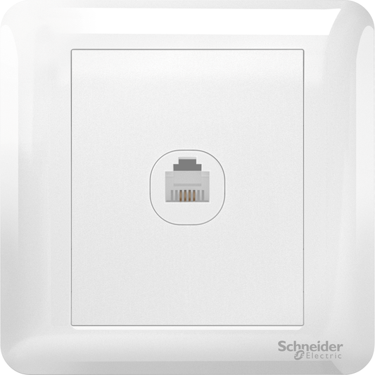 SCHNEIDER A3G31RJ4 1GANG TEL SOCKET