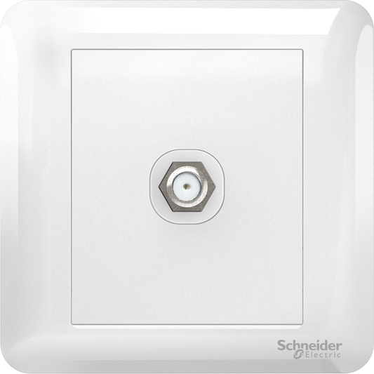 SCHNEIDER A3G31TVF 1GANG TV SOCKET F CONNECTOR