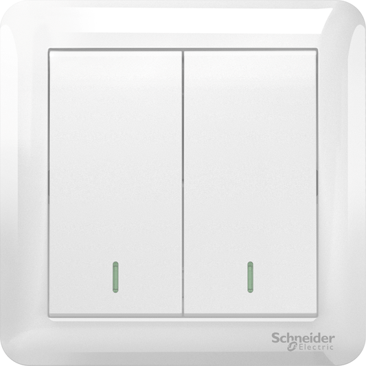 SCHNEIDER A3G32B1A 2GANG 1WAY SWITCH
