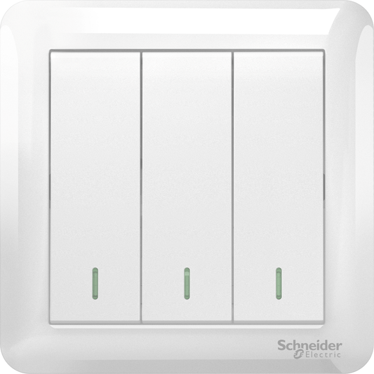 SCHNEIDER A3G33B2A 3GANG 2WAY SWITCH