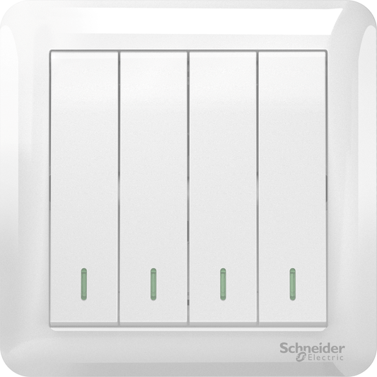 SCHNEIDER A3G34B1A 4GANG 1WAY SWITCH