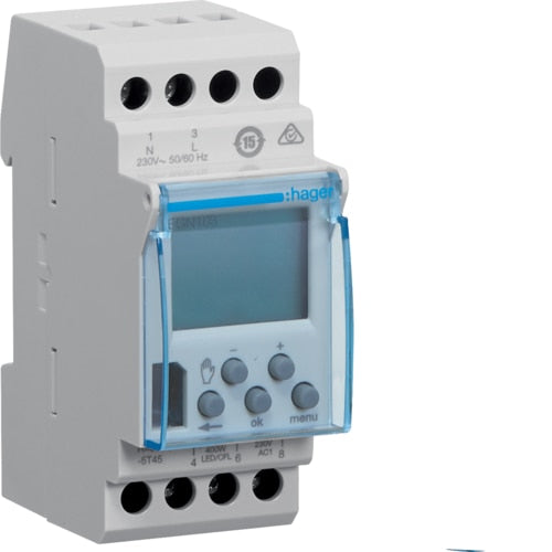 HAGER EGN103 7DAYS DIGITAL TIME SWITCH