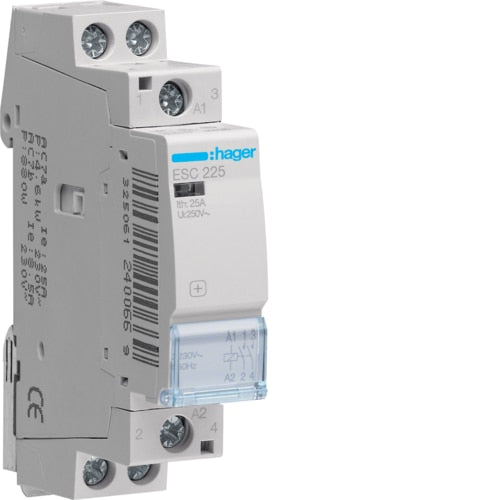 HAGER ESC225 25A 2NO CONTACTOR