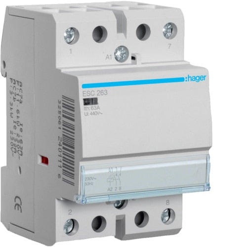 HAGER ESC263 63A 2NO CONTACTOR