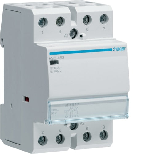 HAGER ESC463 63A 4NO CONTACTOR