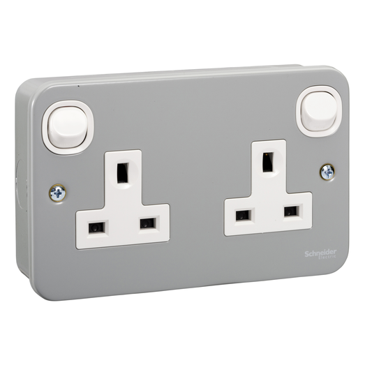SCHNEIDER ESM25 2X13A SWITCHSOCKET