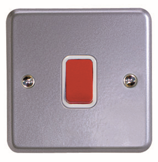 MK G-4471/W1/RR 1GANG 1WAY SWITCH RED DOLLY
