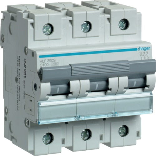 HAGER HLF390 100A 3P T/C 10KA MCB