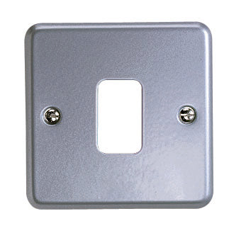 MK K-3491ALM 1GANG SURFACE METAL FRONTPLATE