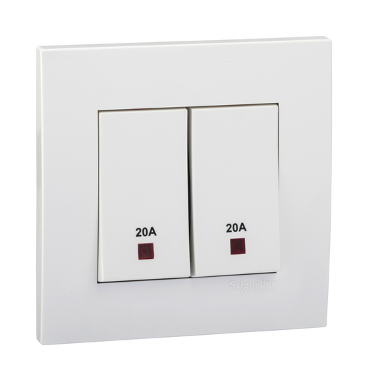 SCHNEIDER KB32D20NE 20A DP 2GANG SWITCH (N)