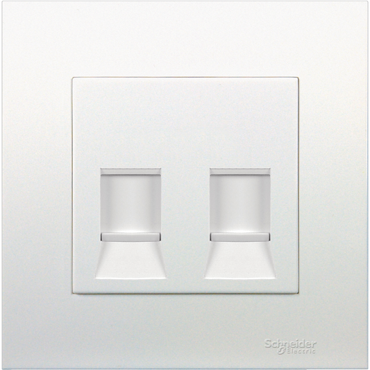 SCHNEIDER KB32RJ6 2GANG CAT6 DATA OUTLET