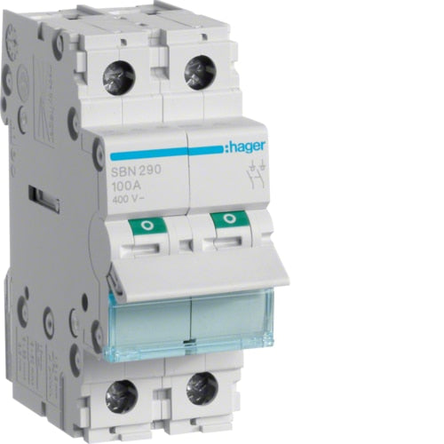 HAGER SBN290 100A 2P ISOLATOR