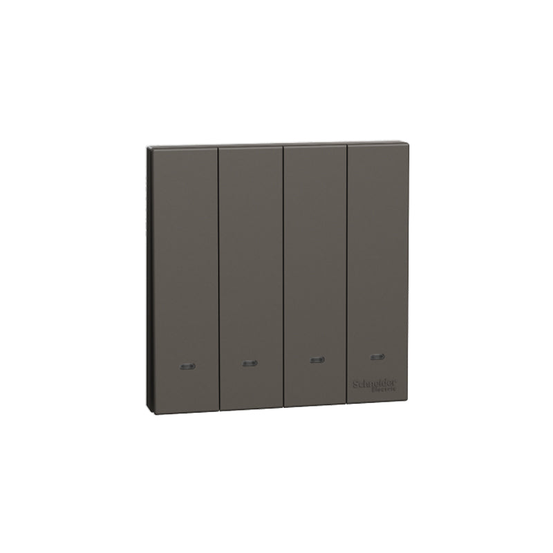 SCHNEIDER E8734L1F-DG 4GANG 1WAY SWITCH (FLUORENT LOCATOR)