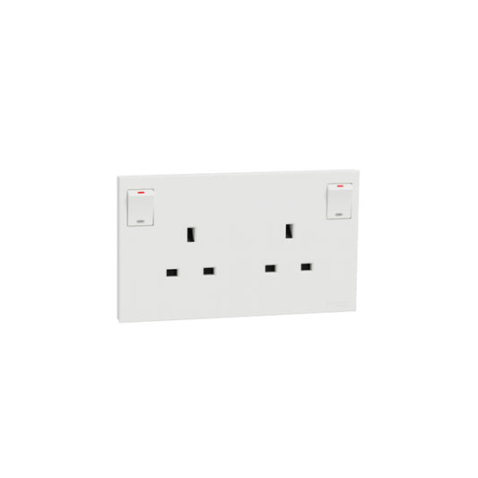 SCHNEIDER E87T25 2X13A SWITCHSOCKET