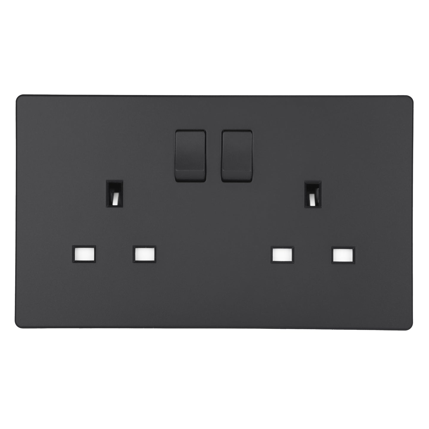 MK W2747GRY 2X13A SWITCHSOCKET SPACE GREY