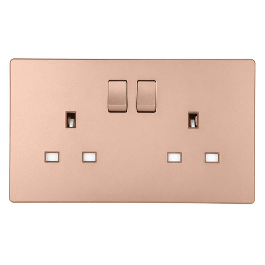 MK W2747RGL 2X13A SWITCHSOCKET ROSE GOLD