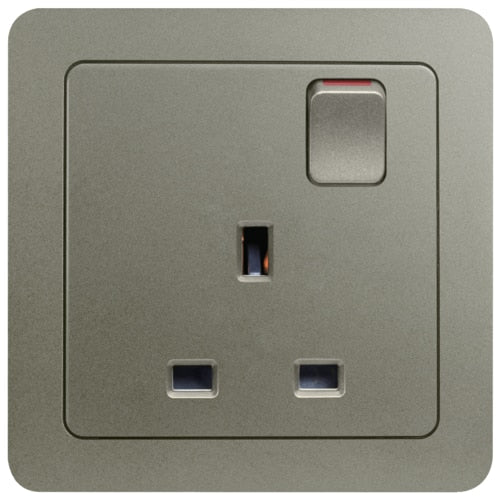 HAGER INSPIRE WGCXS113SNB 1 X 13A SWITCH SOCKET NB