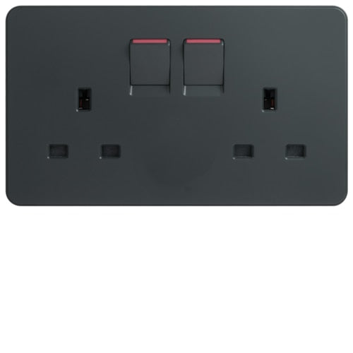 HAGER DREAM WGDS213SKB 2X13A SWITCHSOCKET KB