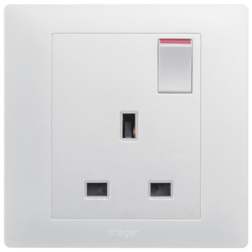 HAGER MUSE WGMS113SAS 1X13A SSO AURORA SILVER