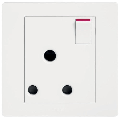 HAGER MUSE WGMS115S 15A ROUND PIN SWITCHED