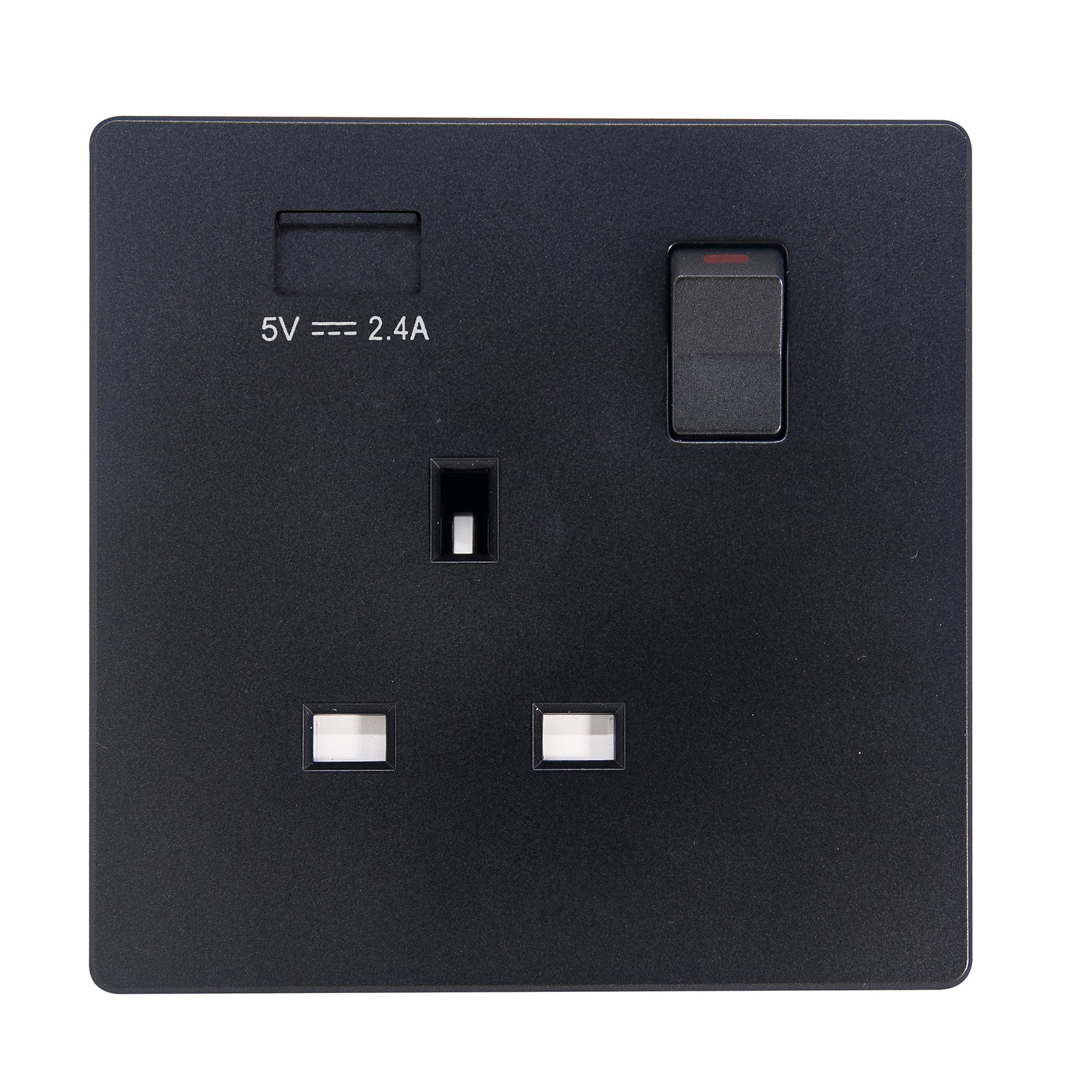 MK W2757UAMBK 1X13A SSO WITH USB(A) SPACE BLACK – Chee Kong Electric Co.